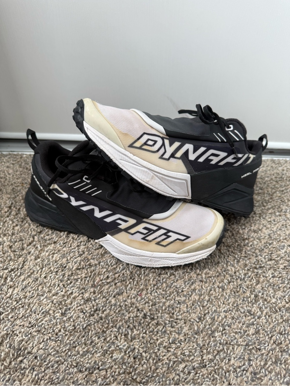 Dynafit Men’s Black and White Athletic Running Shoes size 11.5